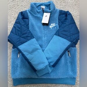 Nike Kids Two-Tone Blue Puffer Jacket